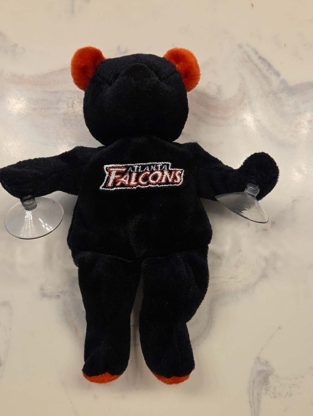 Salvino's Bamm Beanos Atlanta Falcons bear plush featuring suction cup hands